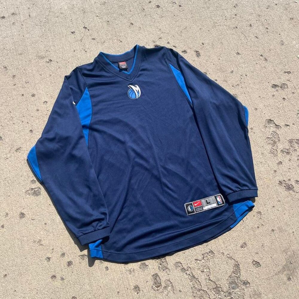 Vintage Nike Team Dallas Mavericks NBA Longsleeve Jersey Shirt